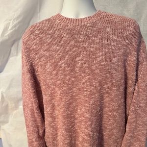 Men's Pink Cotton Oversized Banana Republic Sweater XL